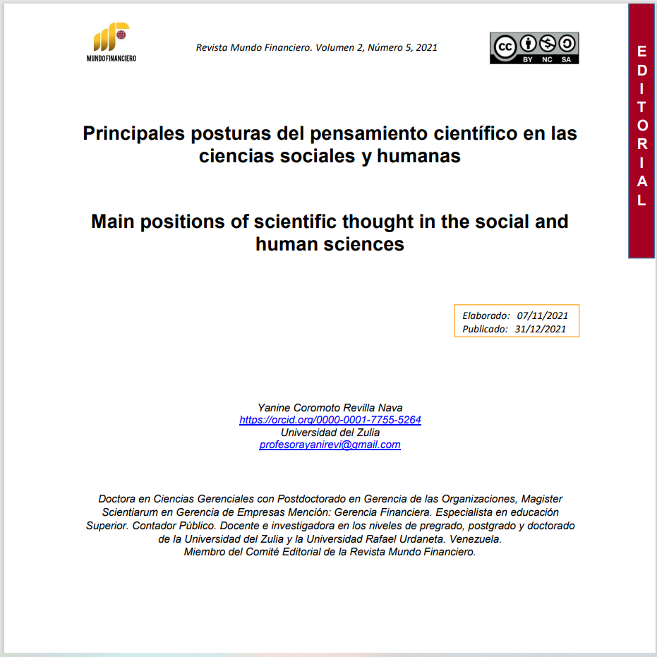 Principales posturas del pensamiento científico en las ciencias sociales y humanas